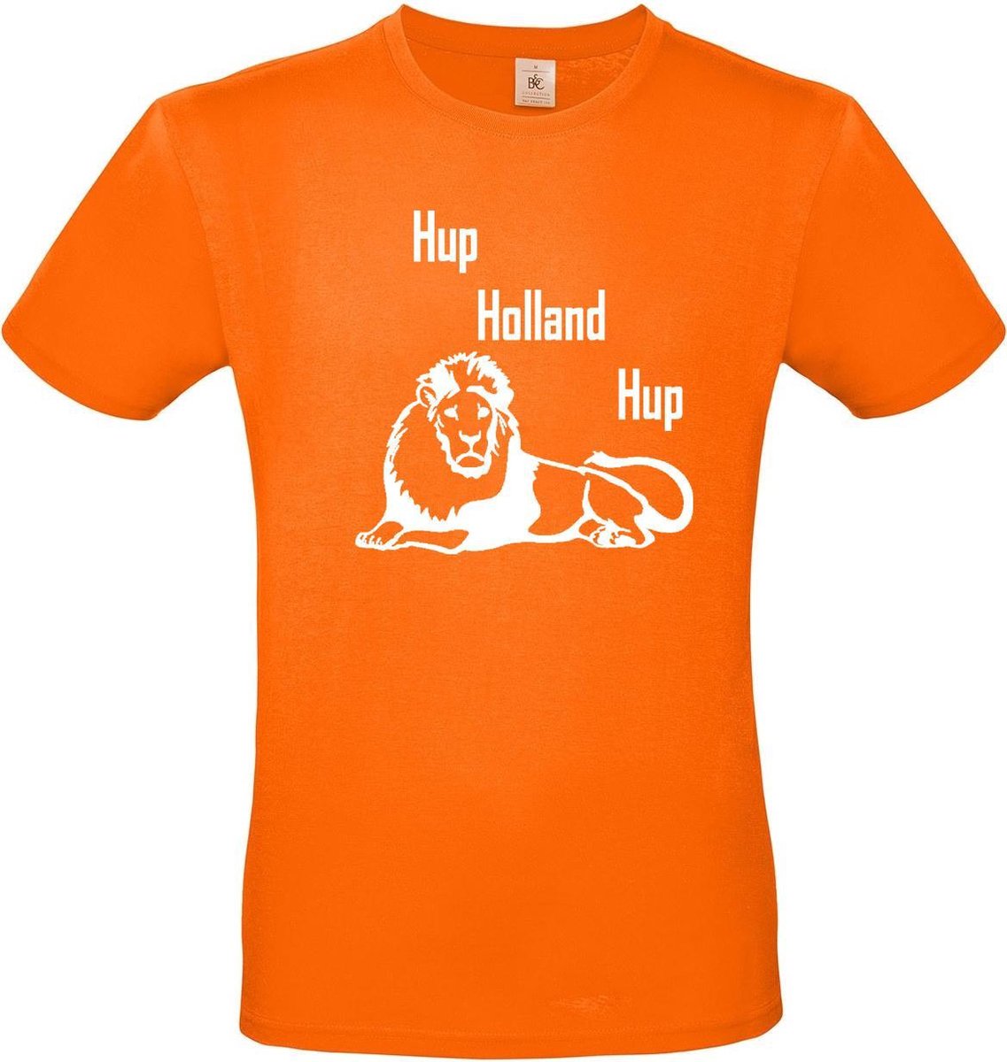 T-shirt met opdruk “Hup Holland Hup” | EK 2021 | Oranje T-shirt met witte opdruk. | Herojodeals